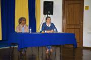 Argentina Lourdes Tehmurasp e Aline Lopes Baptista.