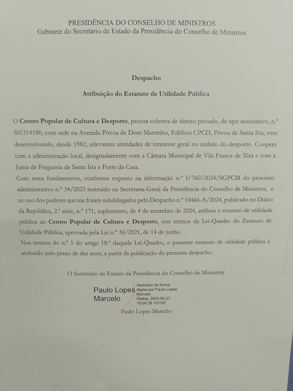 Estatuto de Utilidade Pública